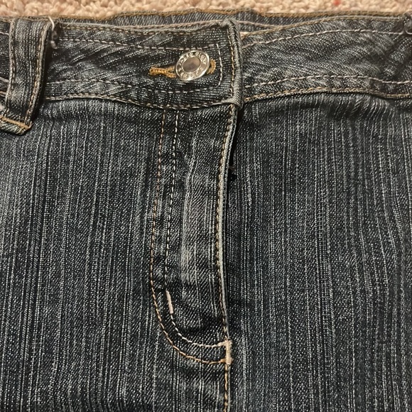 Faded Glory Skirt Stretch Black Denim Size 4 - Picture 6 of 8